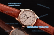 IWC Portuguese Vintage Swiss ETA 2836 Automartic Rose Gold Case with White Dial and Numeral/Stick Markers