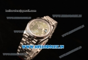 Rolex Datejust 37mm Swiss ETA 2836 Automatic Steel Case with Jubilee Steel Bezel Green Dial Roman Steel Bracelet