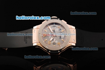 Hublot Big Bang Limited Edition Swiss Valjoux 7750 Automatic Movement Rose Gold Case with Grey Dial