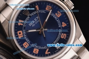 Rolex Air-King Oyster Perpetual Automatic with Blue Dial and Red Number Marking-2007 Model