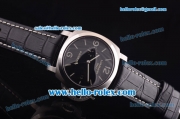 Panerai Luminor 1950 3 Days GMT Pam 320 Swiss Valjoux 7750 Automatic Movement Steel Case with Black Dial - 1:1 Original