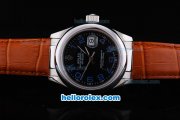 Rolex Datejust working Chronograph Automatic Movement with Black Dial-Blue Number Markers Rolex Datejust working Chronograph Automatic Movement with Black Dial-Blue Number Markers