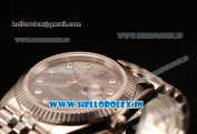 Rolex Datejust 37mm Swiss ETA 2836 Automatic Steel Case with Jubilee Steel Bezel Black Mop Dial Diamonds Steel Bracelet