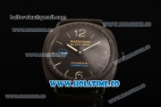 Panerai Radiomir Black Seal Swiss ETA 6497 Manual Winding Real Carbon Fiber Case with Black Dial and Stick/Arabic Numeral Markers - 1:1 Original