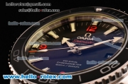 Omega Seamaster Planet Ocean Swiss ETA 2824 Clone 8500 Automatic Steel Case with Black Dial Black Rubber Strap