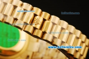 Rolex Datejust Automatic Movement ETA Coating Case with Gold Case and Strap-Diamond Markers