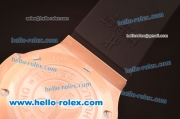 Hublot Big Bang King Swiss Valjoux 7750 Automatic Rose Gold Case with Ceramic Bezel and Black Dial - 1:1 Original