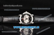 BlancPain L-Evolution Automatic 8 Days Miyota 9015 Automatic Steel Case with White/Black Dial and Black Leather Strap (G5)