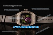 Richard Mille RM19-02 Tourbillon Fleur 9015 Auto Steel Case with Black Dial and Black Rubber Strap