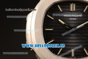 Patek Philippe Nautilus Jumbo Miyota 9015 Automatic Full Steel with Brown DIal and Stick Markers - 1:1 Original