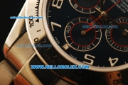 Rolex Daytona Chronograph Swiss ETA 7750 Automatic Movement with Blue Dial and White Numeral Markers