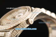 Rolex Day-Date Automatic Movement Diamond Case with Diamond Dial and Diamond Strap-ETA Coating