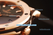 Hublot Class Fusion Swiss ETA 2824 Automatic Rose Gold Case with Black Dial and Black Leather Strap-1:1 Original