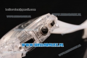 Hublot MP-06 Senna Chrono OS20 Quartz Rubber Case with Skeleton Dial and White Rubber Strap