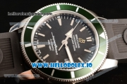 Breitling SuperOcean Heritage Swiss ETA 2836 Automatic Movement  Steel Black Dial and Stick Markers Rubber Strap (JF)