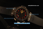 Hublot Big Bang Chronograph Miyota Quartz Movement PVD Case with Black Dial and Red Stick Markers