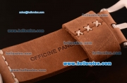 Panerai Radiomir Swiss ETA 6497 Manual Winding Titanium Case with Black Dial and Brown Leather Strap-1:1 Original