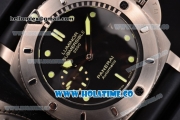 Panerai Luminor Submersible 1950 2500M 3 Days PAM 364 Clone P.9000 Automatic Titanium Case with Black Dial and Green Markers - 1:1 Original (ZF)