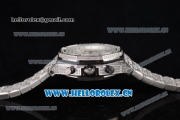 Audemars Piguet Royal Oak Offshore Seiko VK67 Quartz Steel/Diamonds Case with Diamonds Dial and Arabic Numeral Markers
