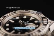 Rolex GMT Master II Swiss ETA 2836 Automatic Movement Full Steel with Black Dial and Diamond Bezel