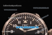 IWC Big Pilot's "Markus Buhler" Swiss ETA 6497 Manual Winding Steel Case with Black Dial and White Arabic Numeral Markers