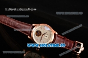 Jaeger-LECoultre Master Tourbillon Asia Automatic Rose Gold Case with White Dial and Diamonds Markers