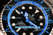 Rolex Sea-Dweller Deepsea Asia 2813 Automatic Steel Case/Strap with Black Dial and Blue Diver Index