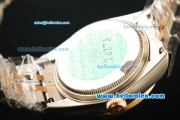 Rolex Datejust Automatic Movement ETA Coating Case with Diamond Bezel and Two Tone Strap
