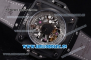 Hublot Masterpiece MP 08 Antikythera Sunmoon Asia 2813 Automatic PVD Case Skeleton Dial Grey Leather Strap and White Markers