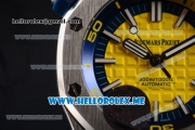 Audemars Piguet Royal Oak Offshore Diver Asia 2813 Automatic Steel Case with Yellow Dial and Stick Markers Yellow Rubber Strap (EF)