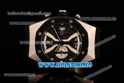 Audemars Piguet Royal Oak Offshore Chrono Miyota Quartz Steel Case with PVD Bezel Black Dial and Rubber Strap