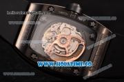 Richard Mille RM 007 Miyota 9015 Automatic PVD Case with Skeleton Dial and White Arabic Numeal Markers (K)
