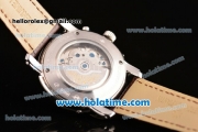 Vacheron Constantin Malte Asia ST25 Automatic Steel Case with Brown Leather Strap and White Dial