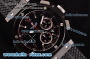 Hublot Big Bang Chronograph Swiss Valjoux 7750-DD Automatic PVD Case with Stick Markers and Black Dial