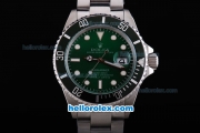 Rolex Submariner Oyster Perpetual Date Chronometer Automatic with Green Dial and White Marking Green Bezel