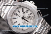 Patek Philippe Nautilus Clone PP 315 Automatic Stainless Steel Case/Bracelet with White Dial and Stick/Arabic Numeral Markers (BP)
