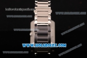 Cartier Tank Anglaise Miyota 9015 Automatic Steel Case/Bracelet with Silver Dial and Roman Numeral Markers