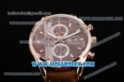 Tag Heuer Carrera Calibre 16 Senna Special Edition Chrono Miyota Quartz Rose Gold Case with Brown Dial and Stick Markers