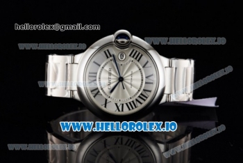 Cartier Ballon Bleu De Large Miyota 9015 Automatic Steel Case/Bracelet White Dial With Roman Numeral Markers(JF)