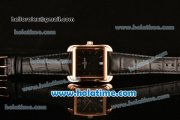 Vacheron Constantin Historiques Toledo Miyota Quartz Rose Gold Case with Stick Markers and Black Dial