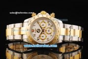 Rolex Daytona BMW Chronograph Miyota Quartz Movement Steel Case with Gold Bezel and Two Tone Strap