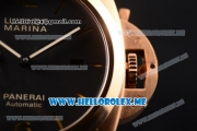 Panerai Luminor Marina 1950 3 Days Automatic PAM00359R Asia ST25 Automatic Rose Gold Case with Black Dial and Stick/Arabic Numeral Markers Blue Leather Strap