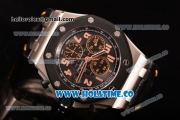 Audemars Piguet Royal Oak Offshore "57th Street" Rubberclad Bezel Best Edition Chrono Swiss Valjoux 7750 Automatic Steel Case with PVD Bezel and Arabic Numeral Markers (JF)