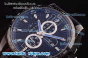 Chopard Miglia GT XL Chronograph Miyota Quartz PVD Case with Black Dial and Blue Hands