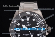 Tudor Pelagos Swiss ETA 2824 Automatic Full Titanium Case with Black Dial Dot Markers and Titanium Bracelet - 1:1 Original (ZF)