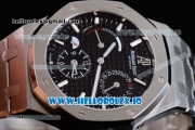 Audemars Piguet Royal Oak Double Time Chrono Asia Automatic Steel Case Black Dial With Stick Markers Steel Bracelet