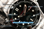 Omega Seamaster Diver 300 M Co-Axial Swiss ETA 2824 Automatic Steel Case/Bracelet with Black Dial and White Markers (BP)