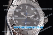 Rolex Yacht-Master Asia 2813 Automatic Stainless Steel Case/Bracelet with Black Dial and Dot Markers
