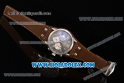 Tag Heuer Carrera Specail Edition Chrono Miyota Quartz Steel Case with Grey Dial Brown Leather Strap and Arabic Numeral Markers