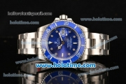 Rolex Submariner Asia 2813 Automatic Full Steel with Blue Dial and Ceramic Bezel